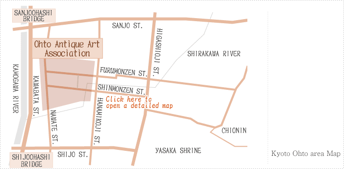 Kyoto Ohto area map