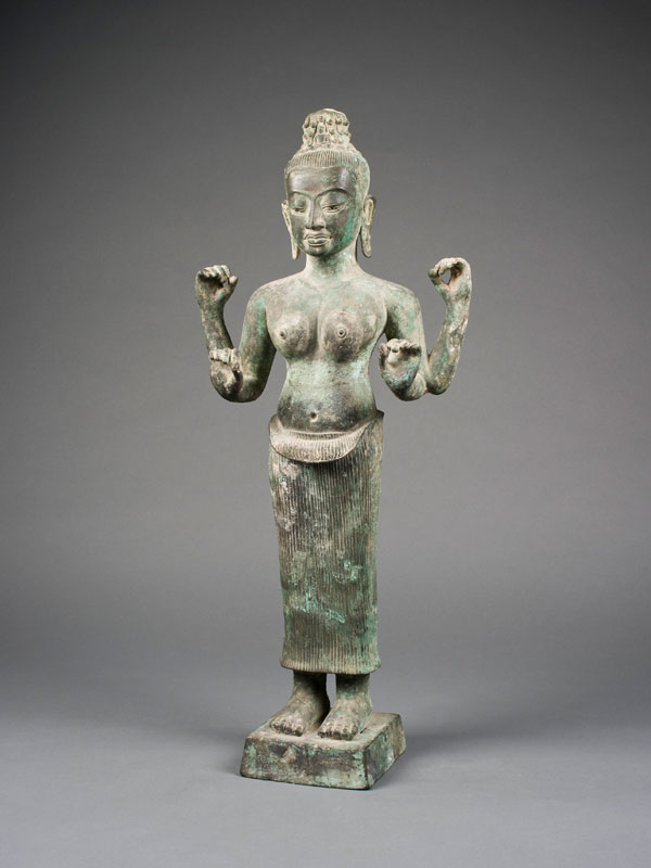 銅造　クメール仏像